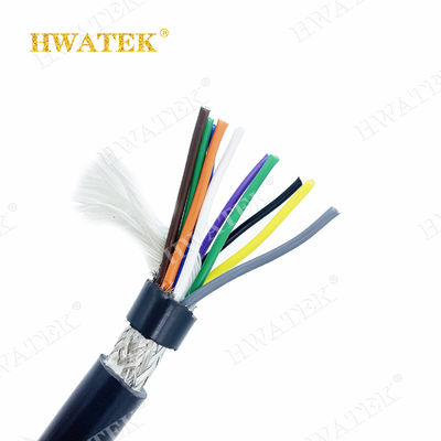 Custom 3×26AWG Tined Copper Stranded Industrial Flexible Cable với PP Insulation và TPU Jacket 300V