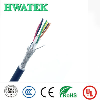 UL21408 2C × 18AWG với sợi thoát nước Sắt đồng nhựa XLPE cách nhiệt XLPE Jacket 300V 105 °C Cáp chống dầu