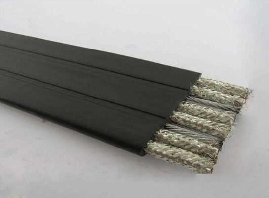 Cáp dẹt linh hoạt 3 lõi có vỏ XLPE công nghiệp với điện áp định mức 300V