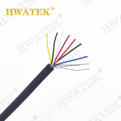 Custom 3×26AWG Tined Copper Stranded Industrial Flexible Cable với PP Insulation và TPU Jacket 300V