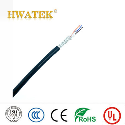 UL2725 TYPE PVC Jacket Tined Copper Stranded 1 coaxi × 26AWG + 2C × 24AWG + 1C × 26AWG 80 °C 30V Cáp