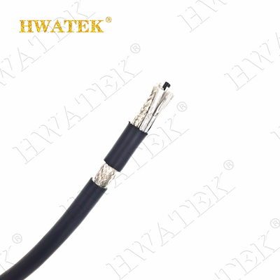 UL 20236 2C x 26AWG Băng và bọc bạc Sắt đồng cách nhiệt  áo khoác TPU RG 179 Cáp