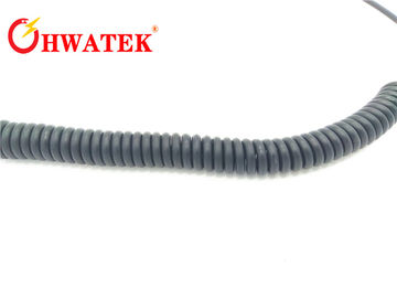 TPE vỏ bọc xoắn ốc cáp điện / xoăn cáp mở rộng chì chống cháy