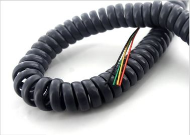 UL Power Spring Push Pull Coil Cord Cable Cáp xoắn ốc công nghiệp có thể thu vào