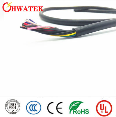 UL21307 Sợi cáp linh hoạt công nghiệp bằng đồng nhựa thép với áo khoác FRPE cách điện PVC 7C × 24AWG + W